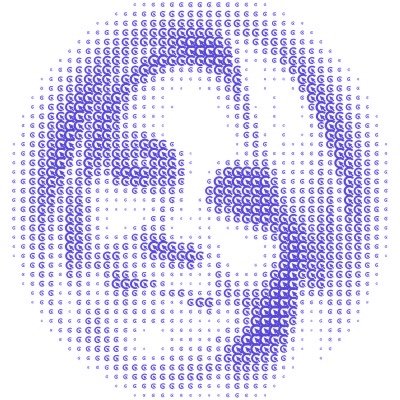 Portrait of a Clickwise team member, drawn in Clickwise logo marks